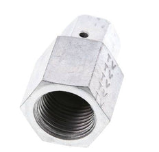 8S & G1/2'' Verzinkt Stalen Rechte Draaidoorvoer Binnendraad voor manometers 630bar NBR Afdichtconus ISO 8434-1