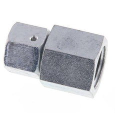 10S & G1/2'' Verzinkt Stalen Rechte Draaidoorvoer Binnendraad voor manometers 630bar NBR Afdichtconus ISO 8434-1