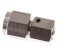 8L & G1/4'' RVS Rechte Draaidoorvoer Binnendraad voor manometers 315bar FKM Afdichtconus ISO 8434-1