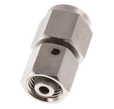 8L & G1/4'' RVS Rechte Draaidoorvoer Binnendraad voor manometers 315bar FKM Afdichtconus ISO 8434-1