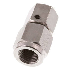 8L & G1/4'' RVS Rechte Draaidoorvoer Binnendraad voor manometers 315bar FKM Afdichtconus ISO 8434-1