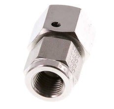 12L & G1/4'' RVS Rechte Draaidoorvoer Binnendraad voor manometers 315bar FKM Afdichtconus ISO 8434-1