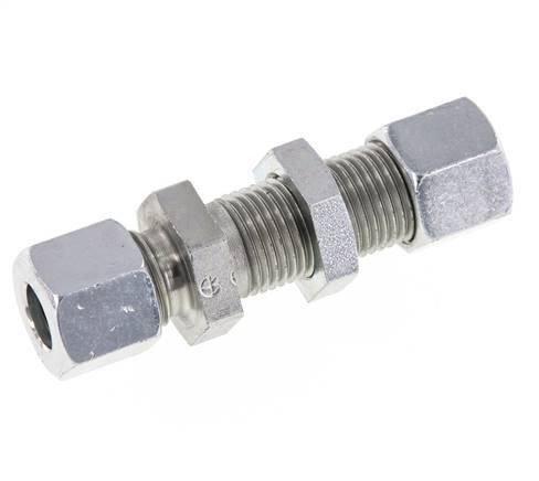 10L Verzinkt Stalen Rechte Snijringkoppeling Schotdoorvoer 315bar ISO 8434-1