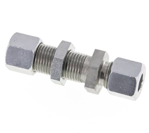 10L Verzinkt Stalen Rechte Snijringkoppeling Schotdoorvoer 315bar ISO 8434-1