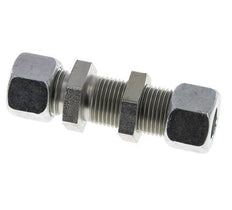 12L Verzinkt Stalen Rechte Snijringkoppeling Schotdoorvoer 315bar ISO 8434-1