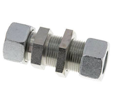 22L Verzinkt Stalen Rechte Snijringkoppeling Schotdoorvoer 160bar ISO 8434-1