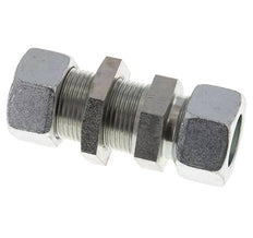 22L Verzinkt Stalen Rechte Snijringkoppeling Schotdoorvoer 160bar ISO 8434-1