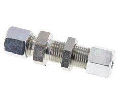 8S Verzinkt Stalen Rechte Snijringkoppeling Schotdoorvoer 630bar ISO 8434-1