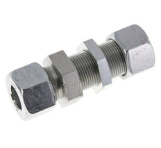 16S Verzinkt Stalen Rechte Snijringkoppeling Schotdoorvoer 400bar ISO 8434-1