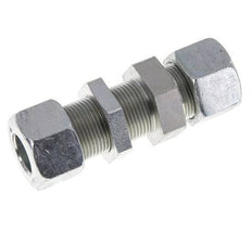 16S Verzinkt Stalen Rechte Snijringkoppeling Schotdoorvoer 400bar ISO 8434-1