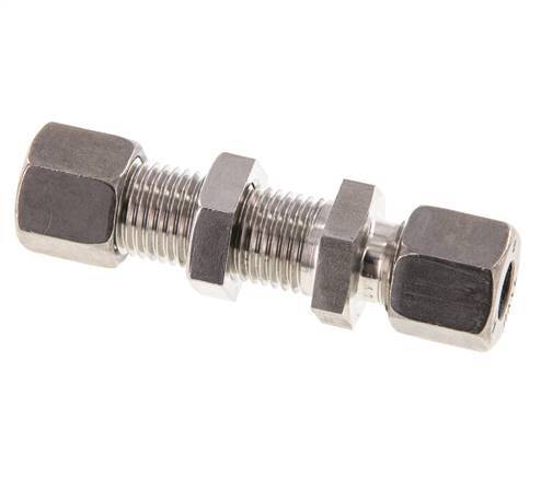 8L RVS Rechte Snijringkoppeling Schotdoorvoer 315bar ISO 8434-1