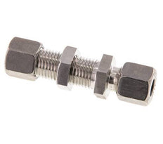 8L RVS Rechte Snijringkoppeling Schotdoorvoer 315bar ISO 8434-1