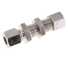 10L Stainless Steel Straight Cutting Fitting Bulkhead 315 bar ISO 8434-1