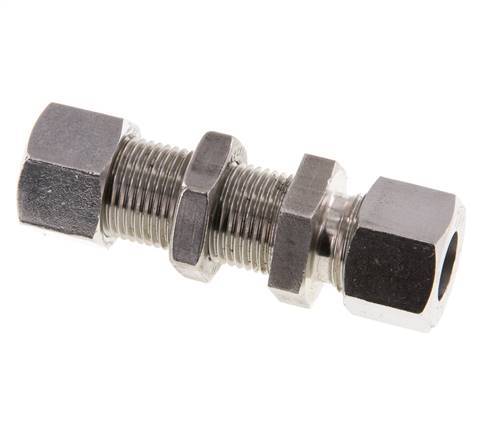 12L RVS Rechte Snijringkoppeling Schotdoorvoer 315bar ISO 8434-1