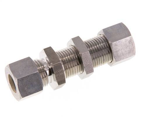 12L RVS Rechte Knelfitting Schotdoorvoer 315bar ISO 8434-1