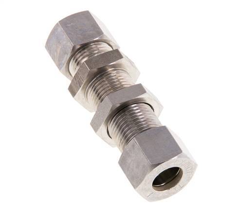 12L RVS Rechte Knelfitting Schotdoorvoer 315bar ISO 8434-1