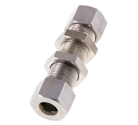 12L RVS Rechte Knelfitting Schotdoorvoer 315bar ISO 8434-1