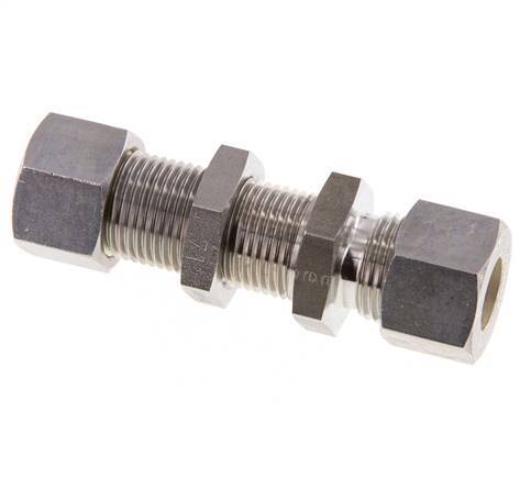 12L RVS Rechte Knelfitting Schotdoorvoer 315bar ISO 8434-1