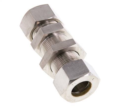 18L RVS Rechte Knelfitting Schotdoorvoer 315bar ISO 8434-1