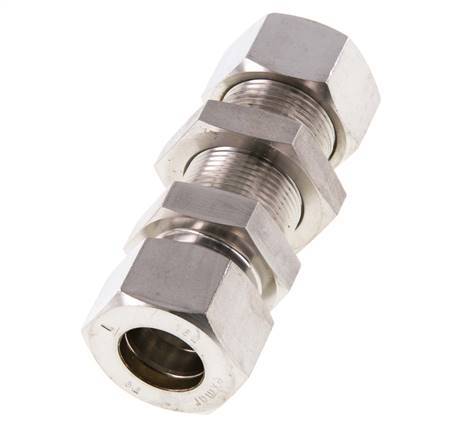 18L RVS Rechte Knelfitting Schotdoorvoer 315bar ISO 8434-1