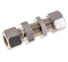 16S RVS Rechte Knelfitting Schotdoorvoer 400bar ISO 8434-1