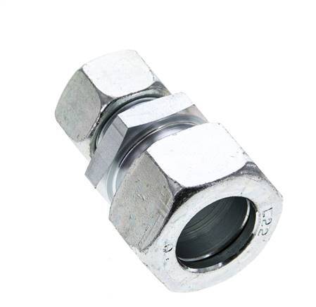 15L & 22L Zink plated Steel Straight Cutting Fitting 160 bar ISO 8434-1