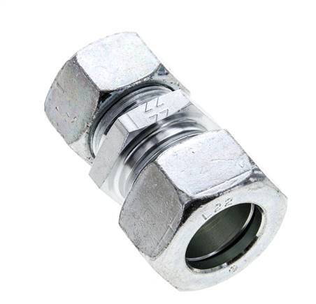 18L & 22L Zink plated Steel Straight Cutting Fitting 160 bar ISO 8434-1