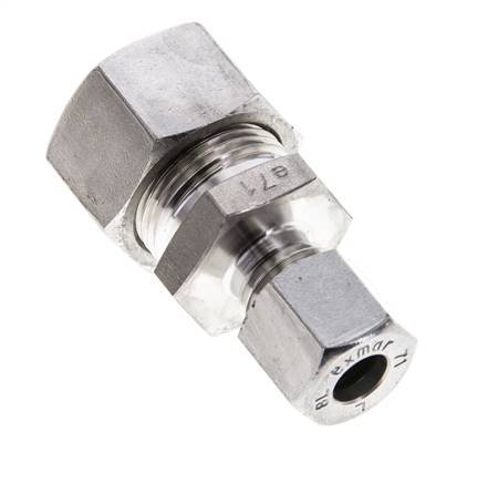 8L & 15L Stainless Steel Straight Cutting Fitting 315 bar ISO 8434-1
