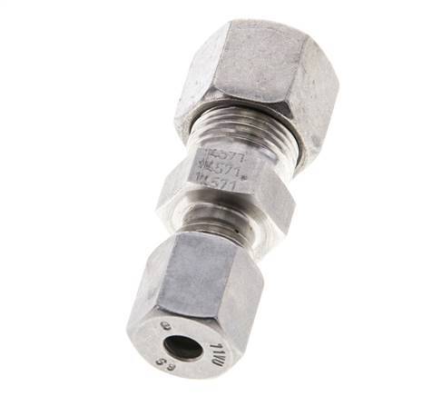6S & 10S Stainless Steel Straight Cutting Fitting 630 bar ISO 8434-1