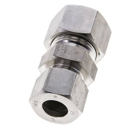 16S & 20S Stainless Steel Straight Cutting Fitting 400 bar ISO 8434-1