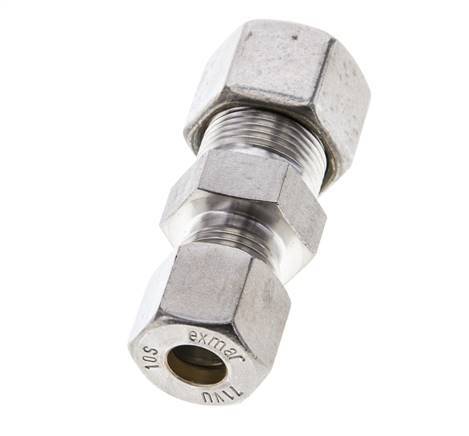 10S & 14S Stainless Steel Straight Compression Fitting 400 bar ISO 8434-1