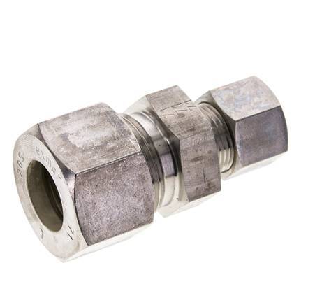 12S & 20S Stainless Steel Straight Compression Fitting 250 bar ISO 8434-1