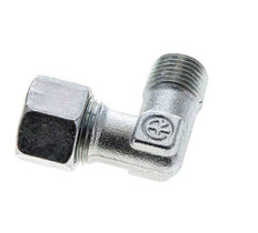 12L & M16x1.5 (con) Verzinkt Stalen L-Vorm Snijringkoppeling Buitendraad 315bar ISO 8434-1