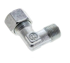 12L & M16x1.5 (con) Verzinkt Stalen L-Vorm Snijringkoppeling Buitendraad 315bar ISO 8434-1