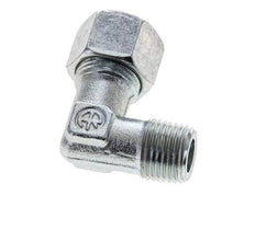 12L & M16x1.5 (con) Verzinkt Stalen L-Vorm Snijringkoppeling Buitendraad 315bar ISO 8434-1