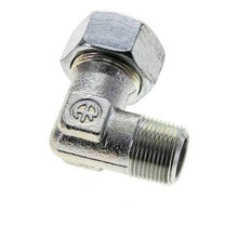 18L & M22x1.5 (con) Verzinkt Stalen L-Vorm Snijringkoppeling Buitendraad 315bar ISO 8434-1