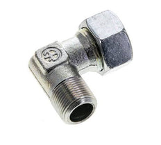 18L & M22x1.5 (con) Verzinkt Stalen L-Vorm Snijringkoppeling Buitendraad 315bar ISO 8434-1
