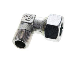 18L & M22x1.5 (con) Verzinkt Stalen L-Vorm Snijringkoppeling Buitendraad 315bar ISO 8434-1