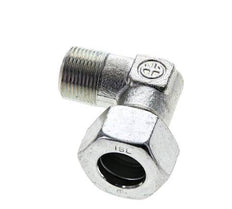 18L & M22x1.5 (con) Verzinkt Stalen L-Vorm Snijringkoppeling Buitendraad 315bar ISO 8434-1