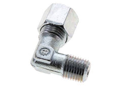 8S & M14x1.5 (con) Verzinkt Stalen L-Vorm Snijringkoppeling Buitendraad 630bar ISO 8434-1