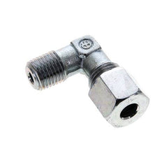 8S & M14x1.5 (con) Verzinkt Stalen L-Vorm Snijringkoppeling Buitendraad 630bar ISO 8434-1