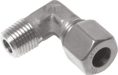 18L & M22x1.5 (con) RVS L-Vorm Knelfitting Buitendraad 315bar ISO 8434-1