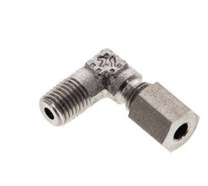 4LL & M8x1 (con) RVS L-Vorm Snijringkoppeling Buitendraad 100bar ISO 8434-1