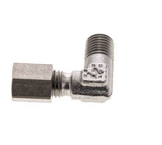 4LL & M8x1 (con) RVS L-Vorm Snijringkoppeling Buitendraad 100bar ISO 8434-1