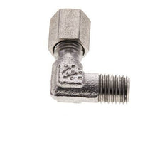 4LL & M8x1 (con) RVS L-Vorm Snijringkoppeling Buitendraad 100bar ISO 8434-1