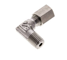 4LL & M8x1 (con) RVS L-Vorm Snijringkoppeling Buitendraad 100bar ISO 8434-1