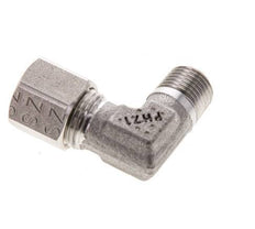 8LL & M10x1 (con) RVS L-Vorm Snijringkoppeling Buitendraad 100bar ISO 8434-1