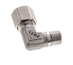 8LL & M10x1 (con) RVS L-Vorm Snijringkoppeling Buitendraad 100bar ISO 8434-1
