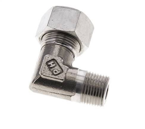 15L & M18x1.5 (con) RVS L-Vorm Snijringkoppeling Buitendraad 315bar ISO 8434-1