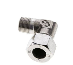 15L & M18x1.5 (con) RVS L-Vorm Snijringkoppeling Buitendraad 315bar ISO 8434-1